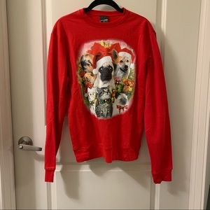 Ugly Christmas Sweater Cats Dogs Sloths Size Medium